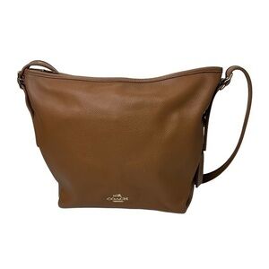Coach Danny Duffle  Pebbled Leather Bag Brown